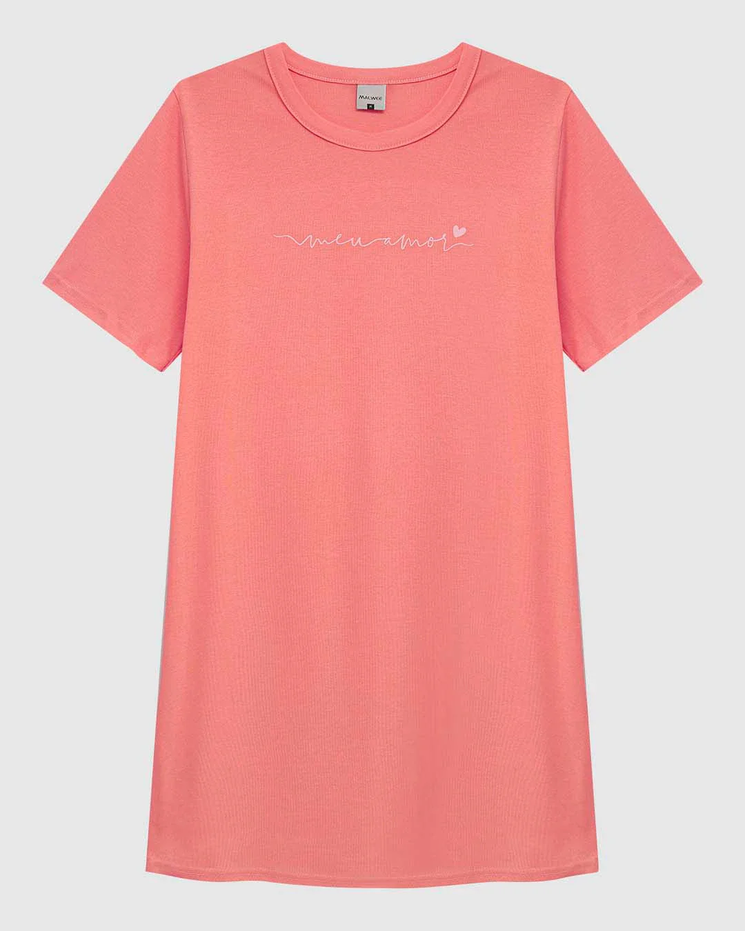 Camisola Feminina Estampa Frontal Em Malha Algodão