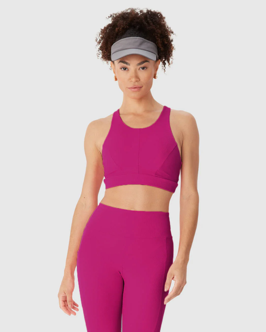 Top Halter Neck Esportivo Bojo Removível Em Malha Canelada Malwee Active