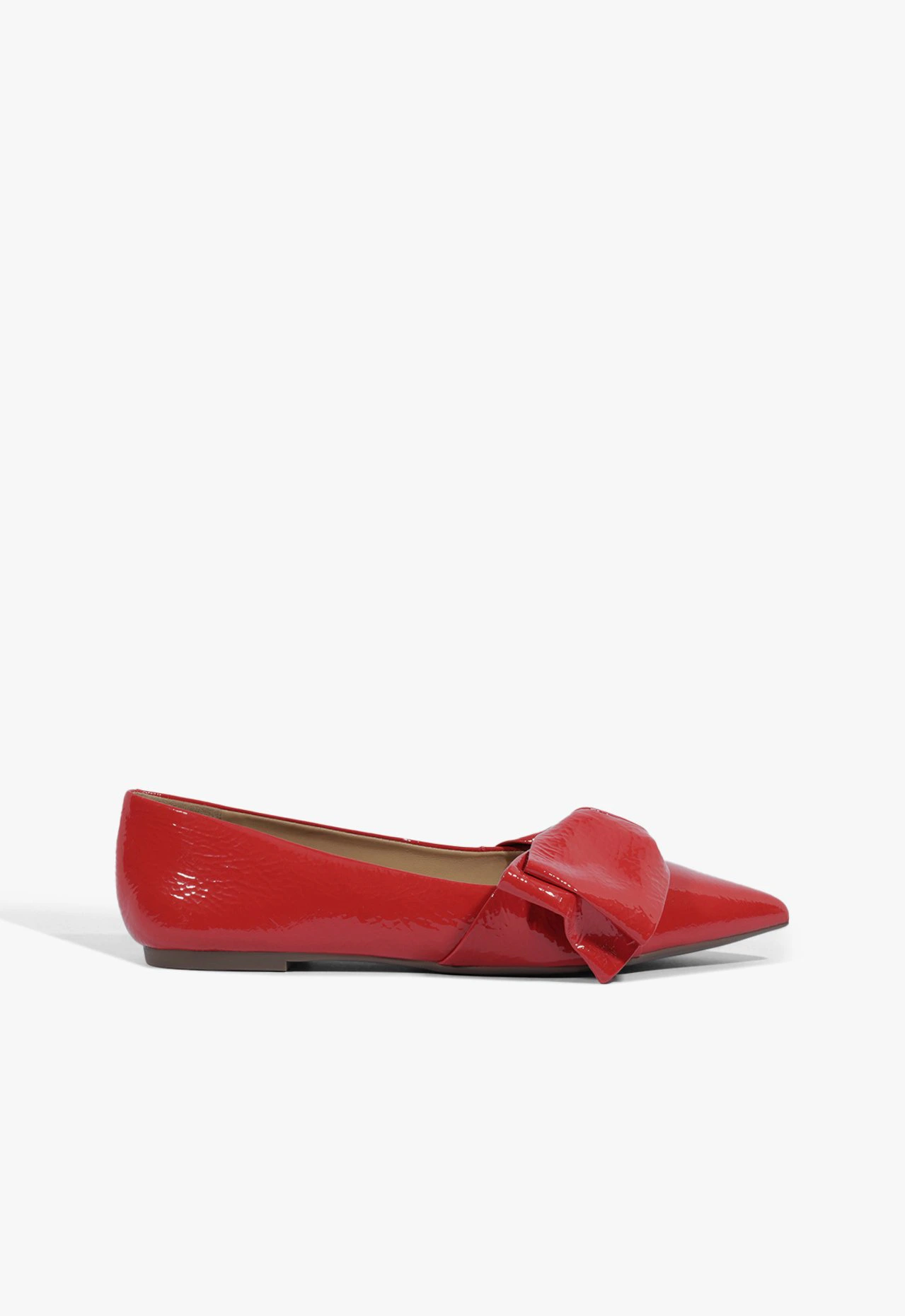 Sapatilha Verniz Laço Vermelho