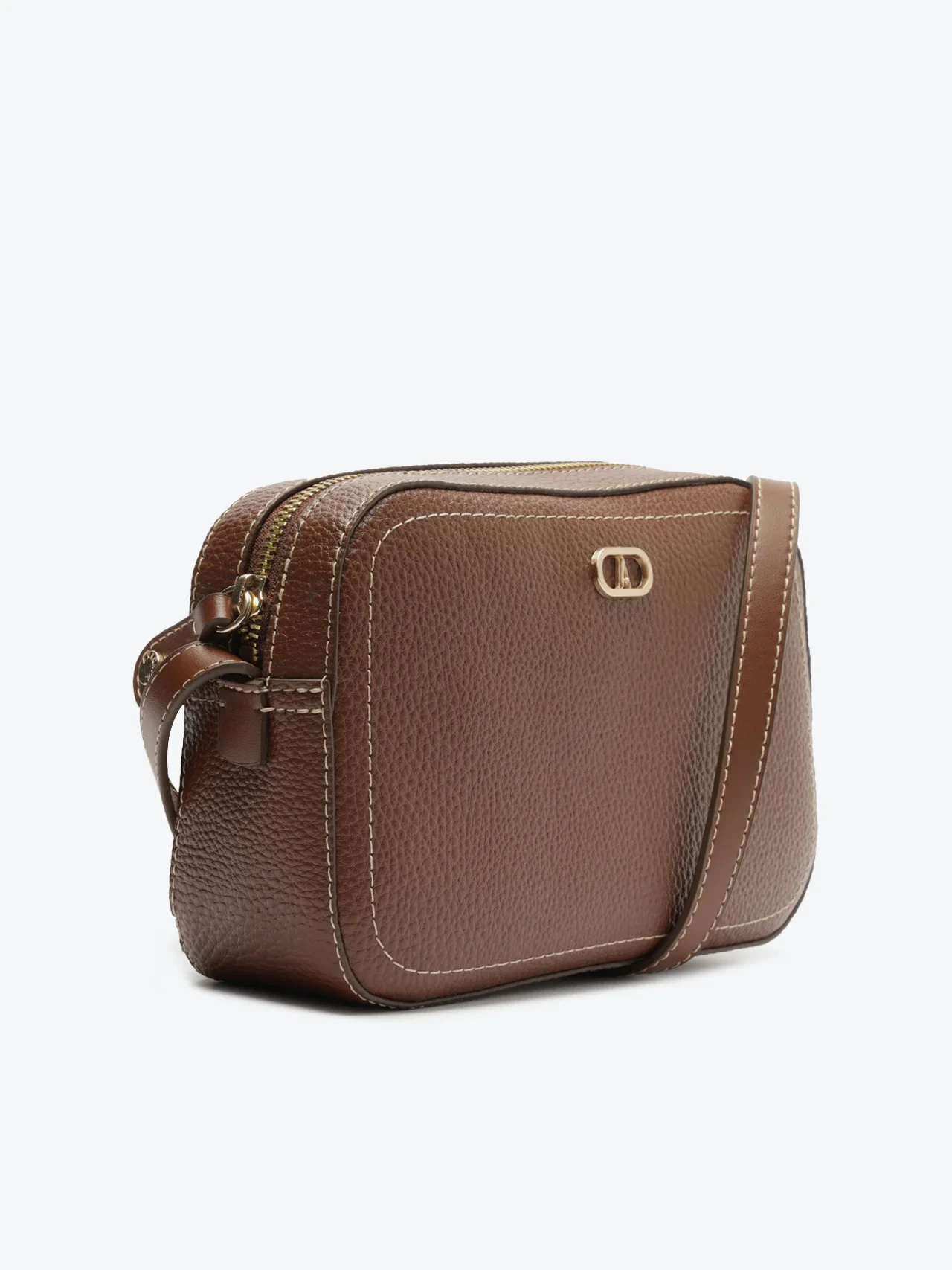 Bolsa Tiracolo Média Office Marrom