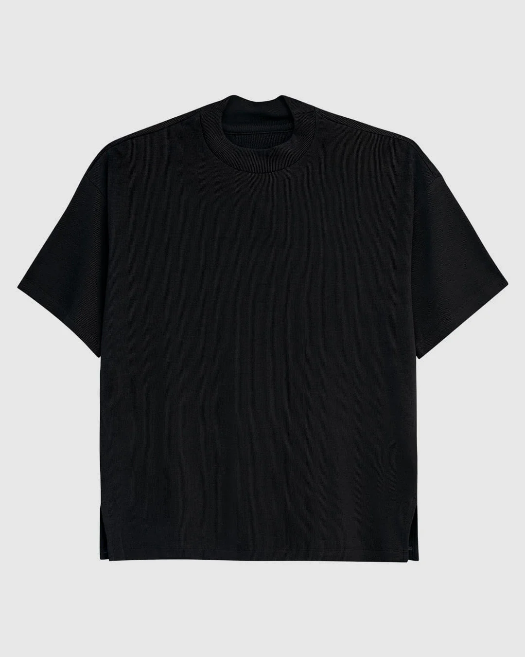 Blusa Feminina Oversized Fenda Lateral Malha Viscose Canelada - ENFIM