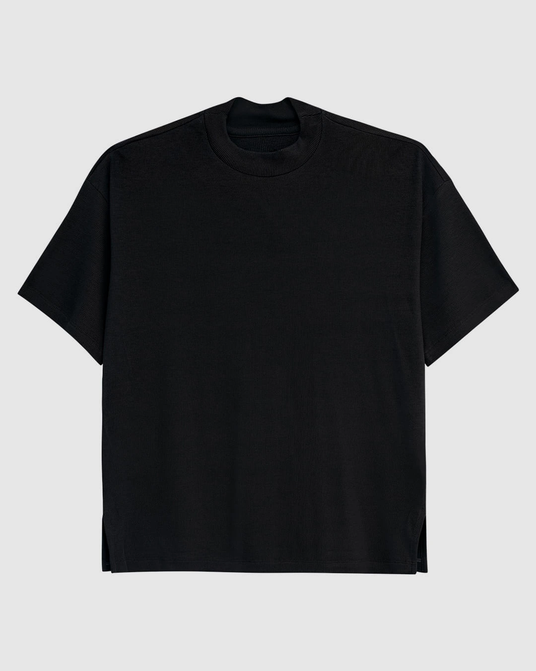Blusa Feminina Oversized Fenda Lateral Malha Viscose Canelada - ENFIM
