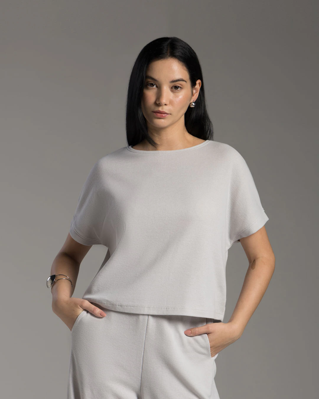 Blusa Tech Cropped Waffle Anti Odor Feminina - BASICAMENTE