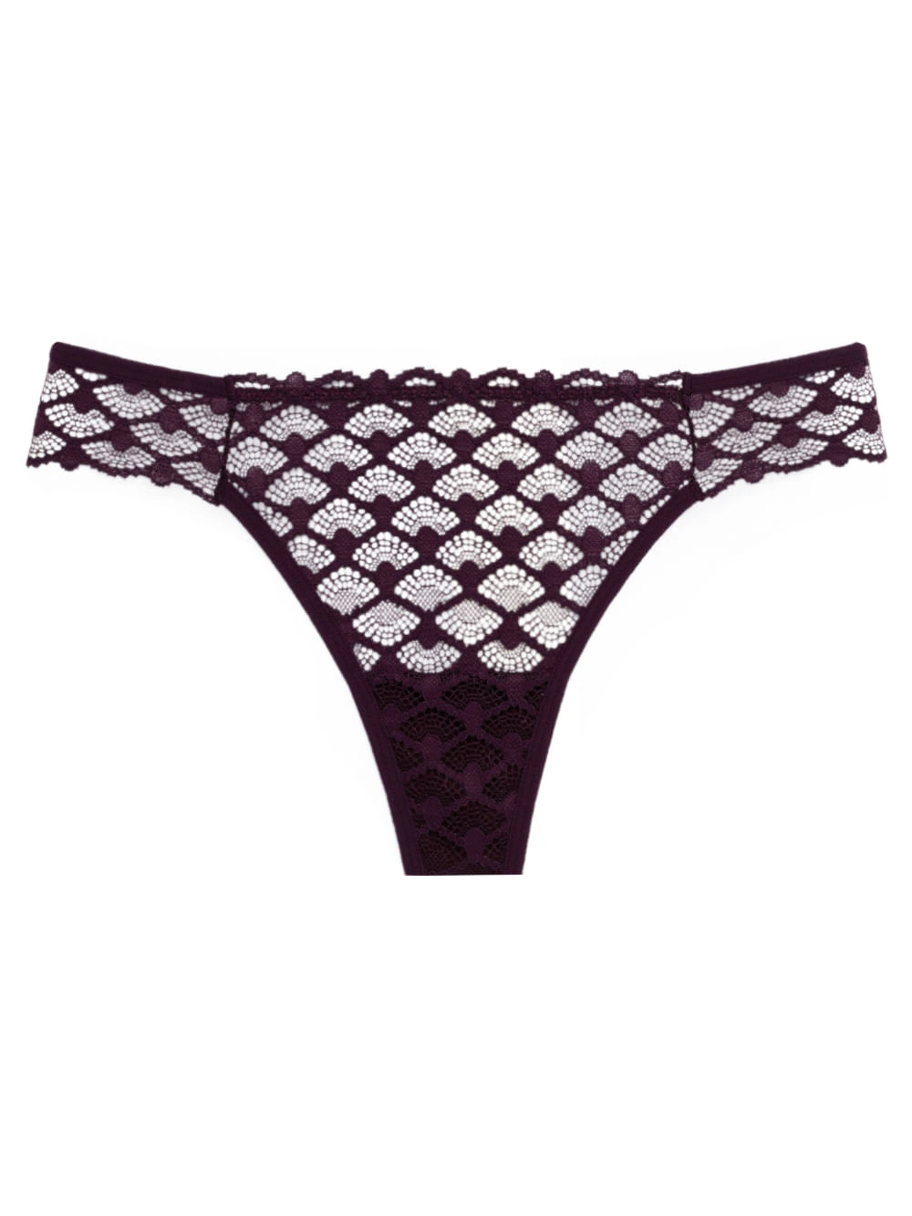 Calcinha Fio Biquíni Renda Florence Roxo Potente