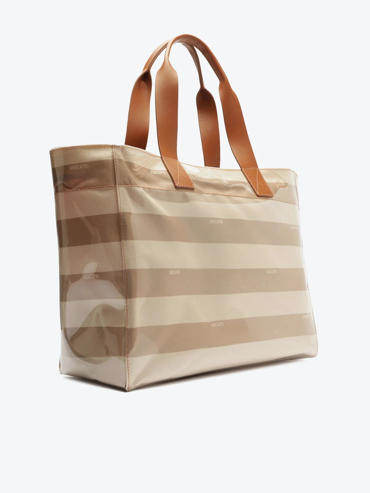 Bolsa Shopping Grande Vinil Bege