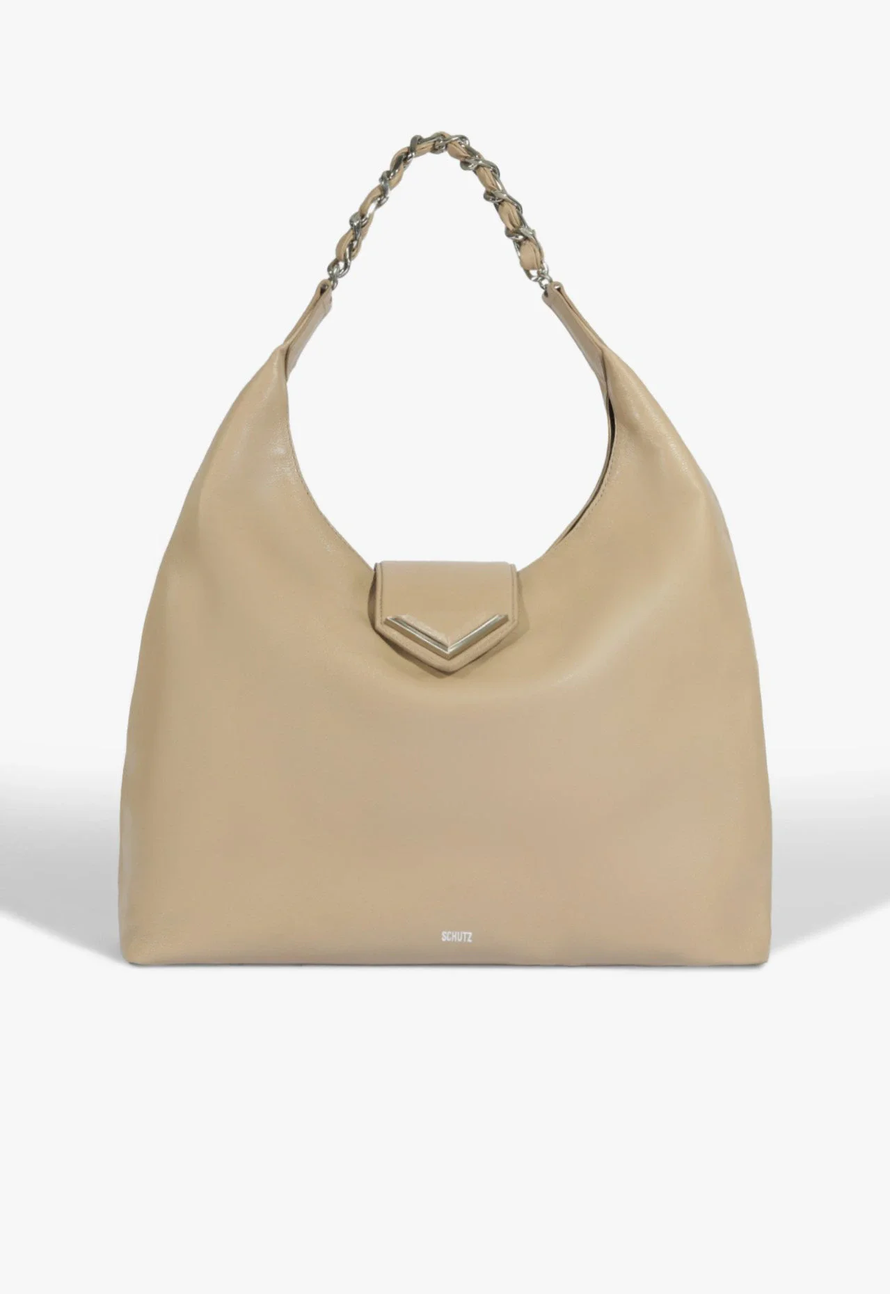 Bolsa Hobo Secrets Grande Couro Bege
