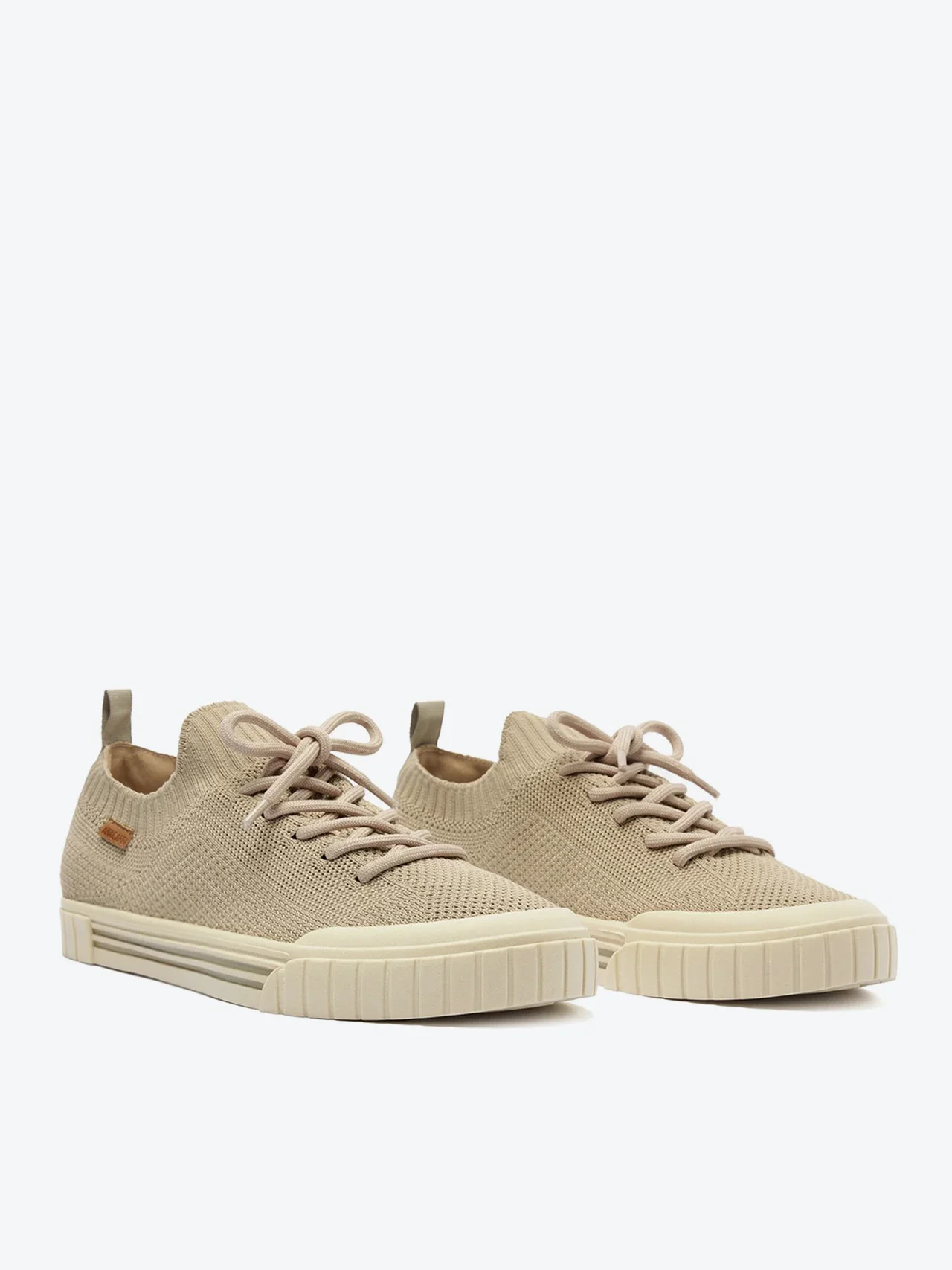 Tênis Knit Alê Bege Palha