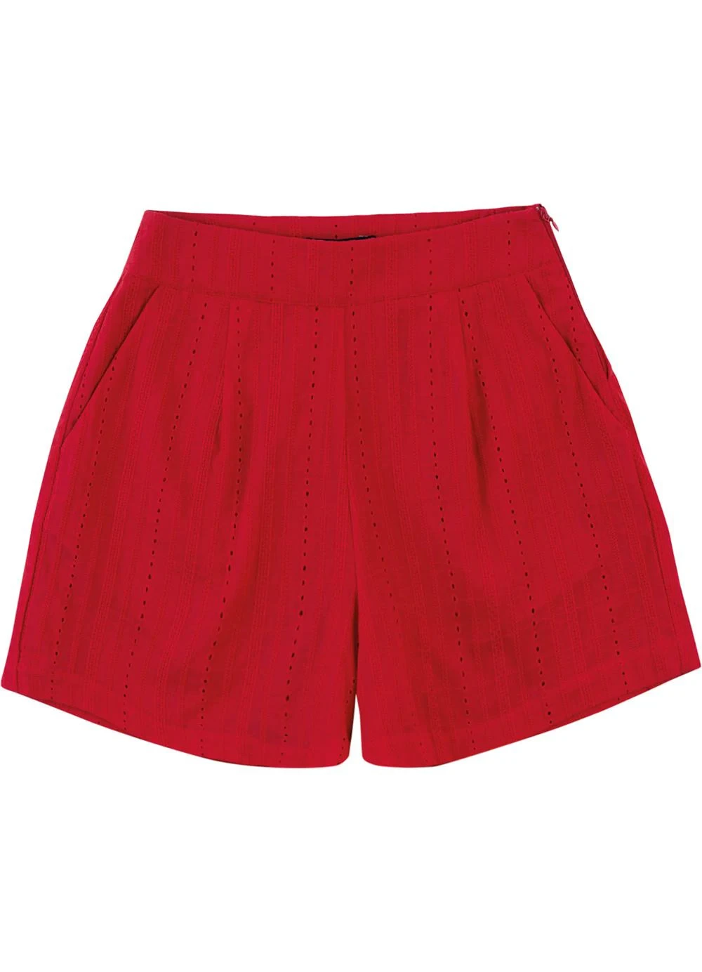 Malwee - Shorts Alfaiaria em Laíse Vermelho