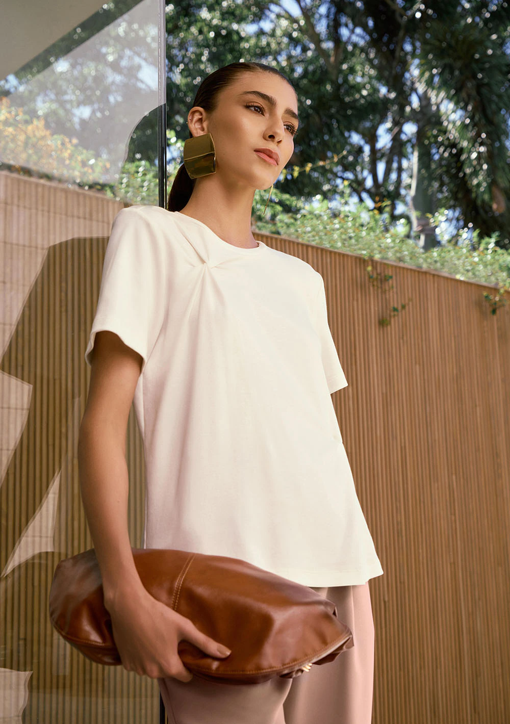 Camiseta Manga Curta Essenza Off White