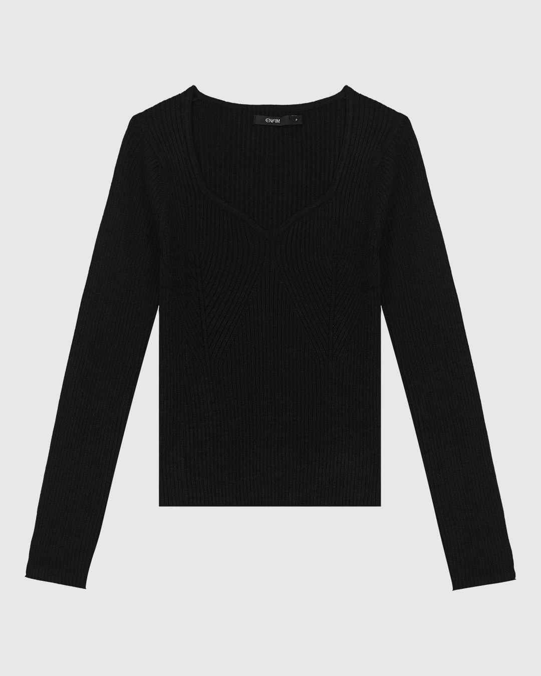 Blusa Feminina Decote Princesa Em Tricô - ENFIM