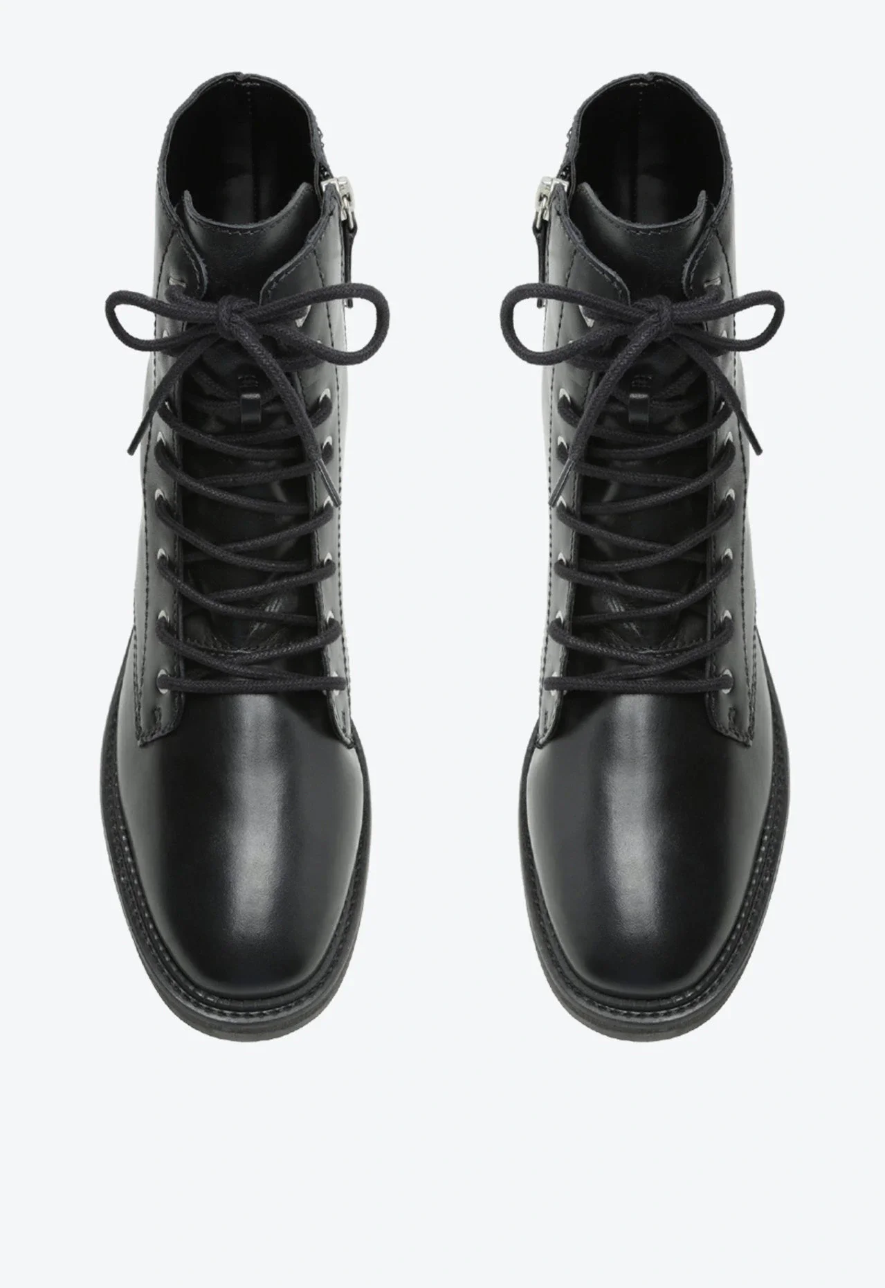 Bota Coturno Mckenzie Couro Preta