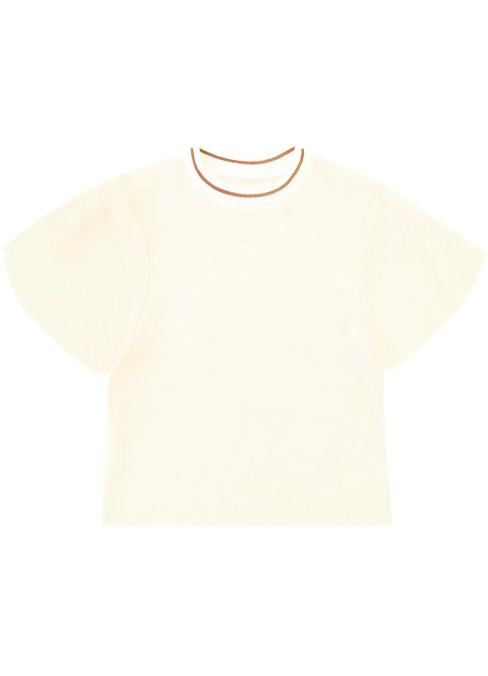 Malwee - Blusa Ampla em Viscolinhho Off White