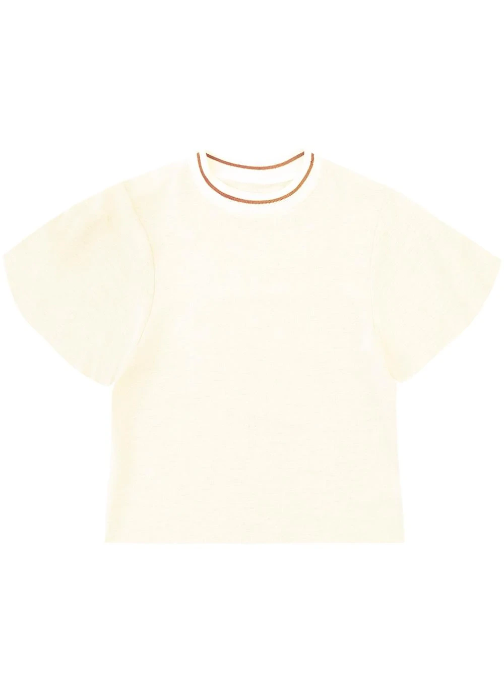 Malwee - Blusa Ampla em Viscolinhho Off White