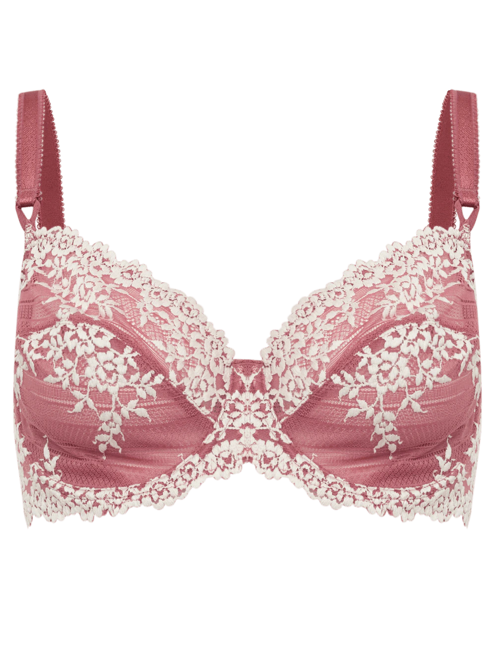 Sutiã Cobertura Total Renda Embrace Lace Wacoal Rosa Vintage