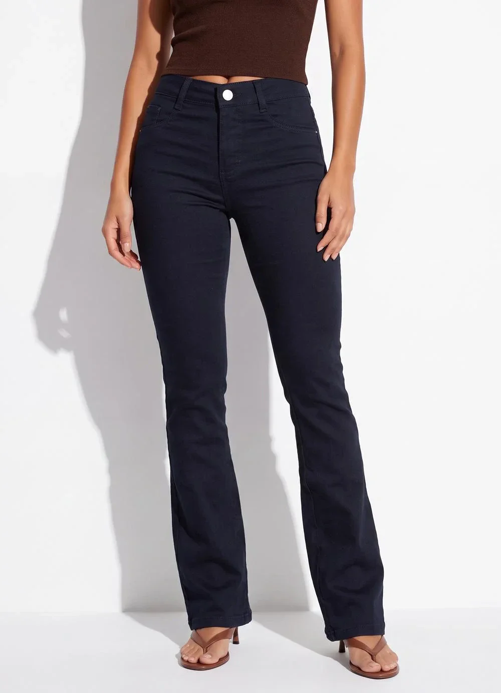 Sawary Jeans - Calça Jeans Boot Cut Preto