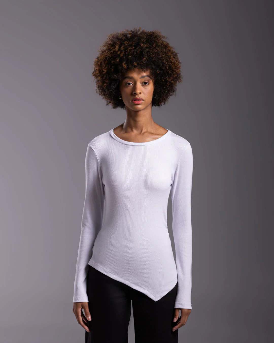 Blusa Ribana Tech Anti Odor Assimétrica Feminina - BASICAMENTE