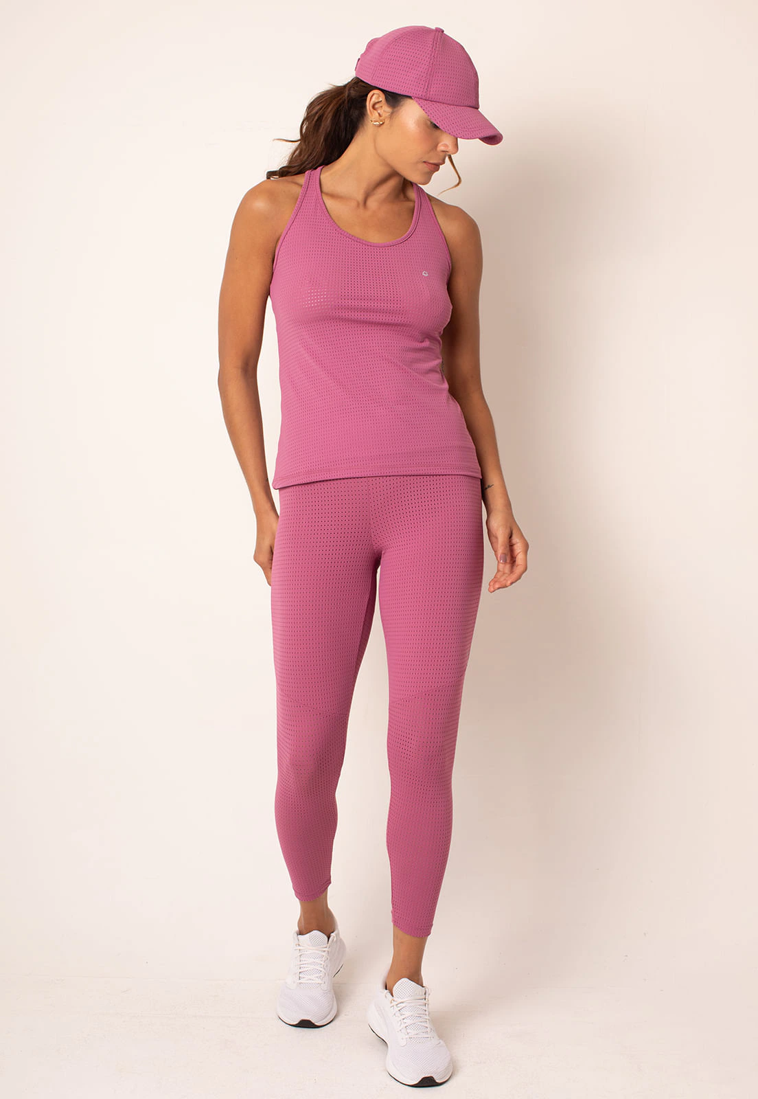 Conjunto Fitness Regata Nadador e Calça Legging Clipping Fresh