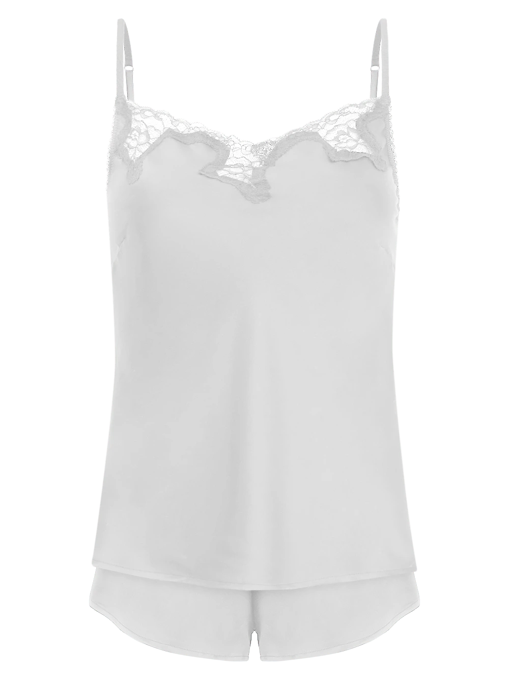 Shortdoll Cetim Bella Luna Off White