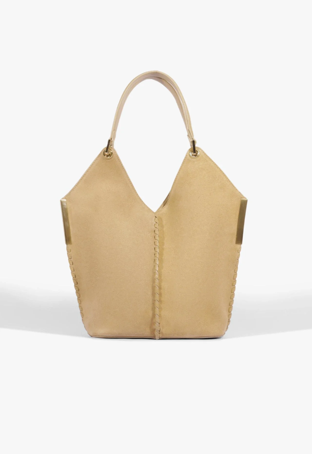 Bolsa Mini Hobo Josie Camurça Bege