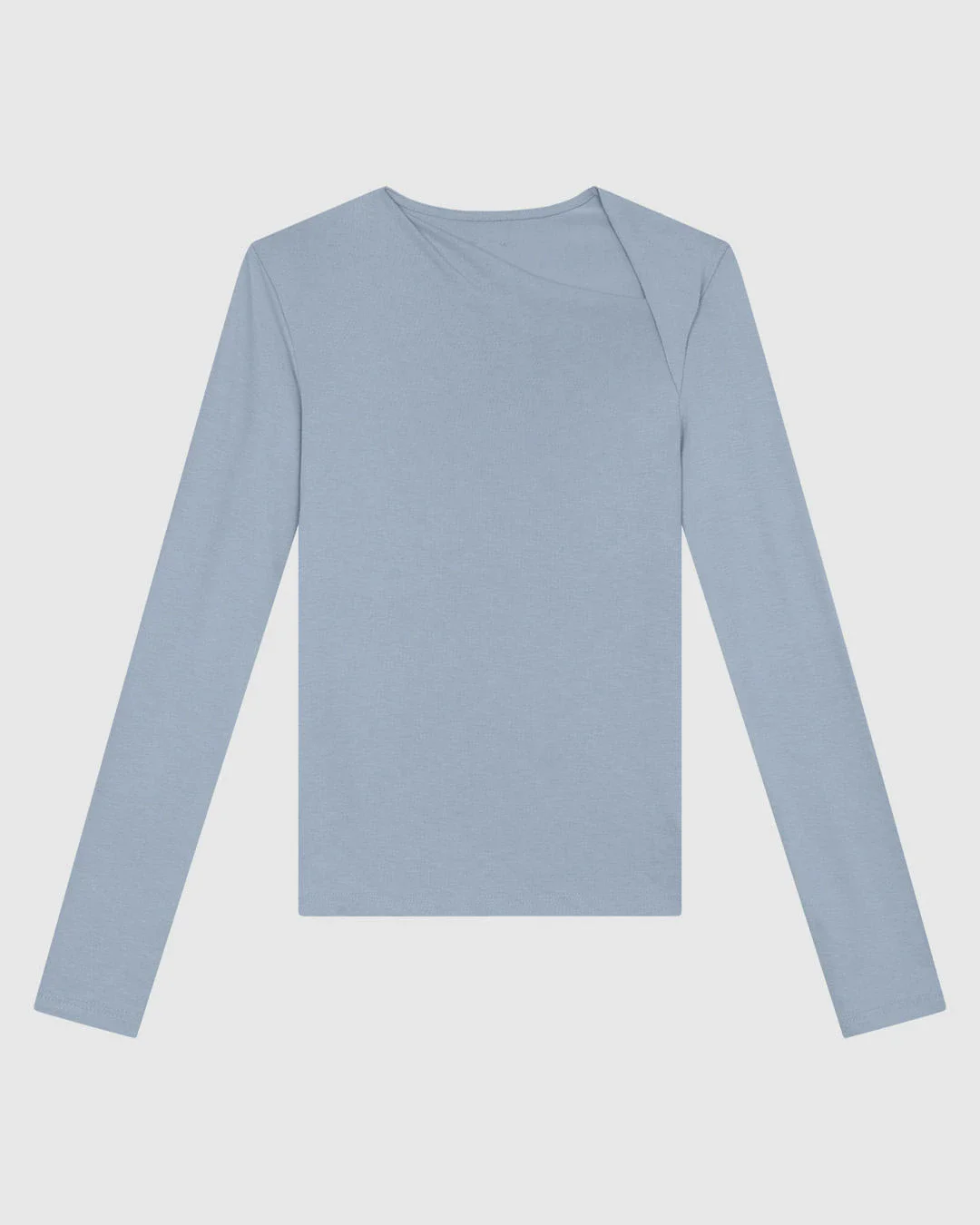 Blusa Feminina Justa Manga Longa Fenda No Ombro Em Viscose Stretch - ENFIM