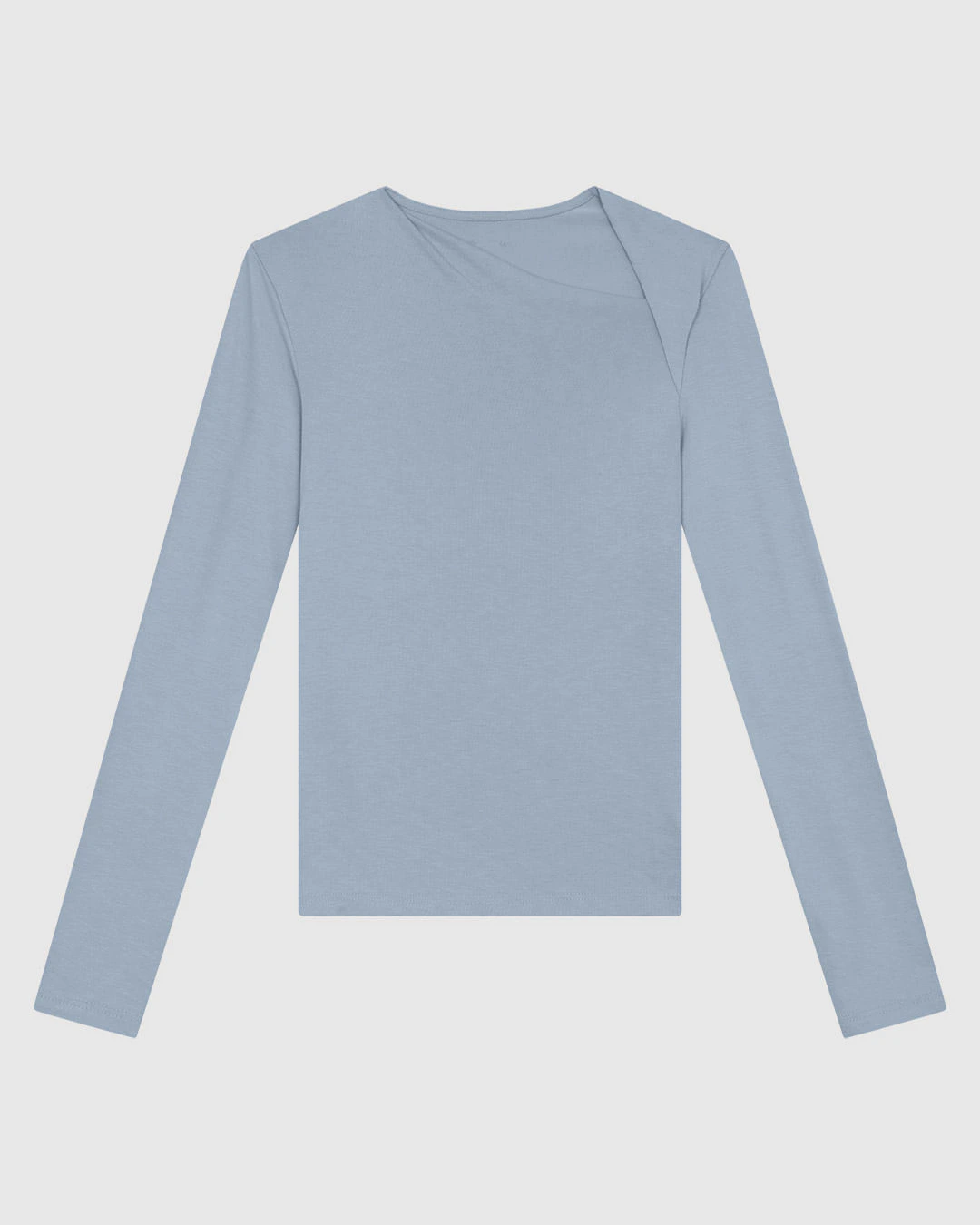 Blusa Feminina Justa Manga Longa Fenda No Ombro Em Viscose Stretch - ENFIM