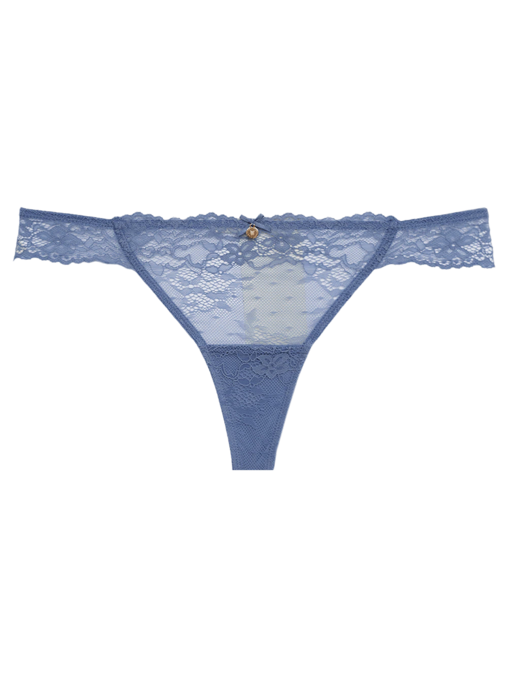 Calcinha Fio Renda Première Azul Country Blue