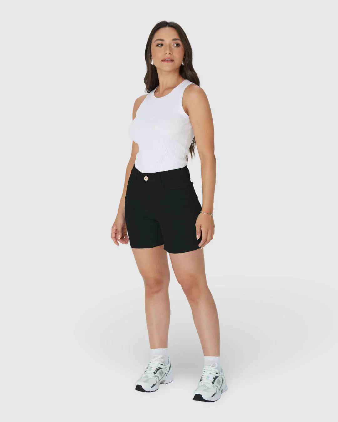 Bermuda Feminina Comfort Em Sarja Com Elastano