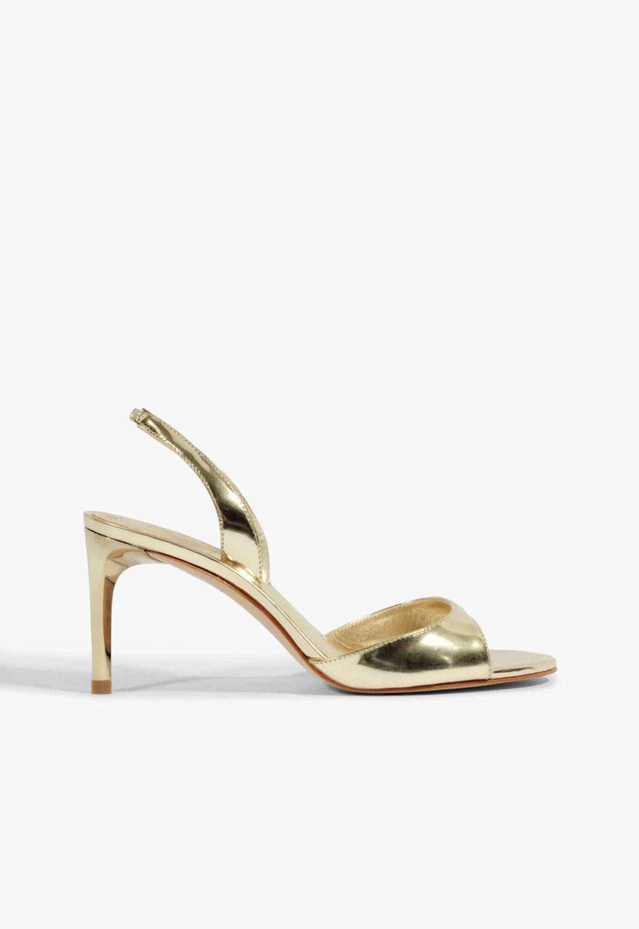 Sandália Scarlett Sling Mid Couro Dourada