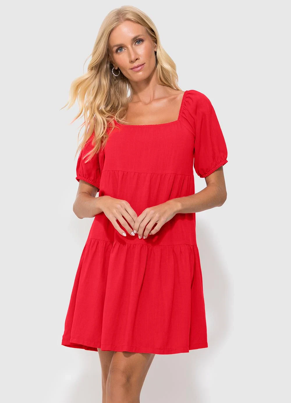 Enfim - Vestido Vermelho Curto Marias