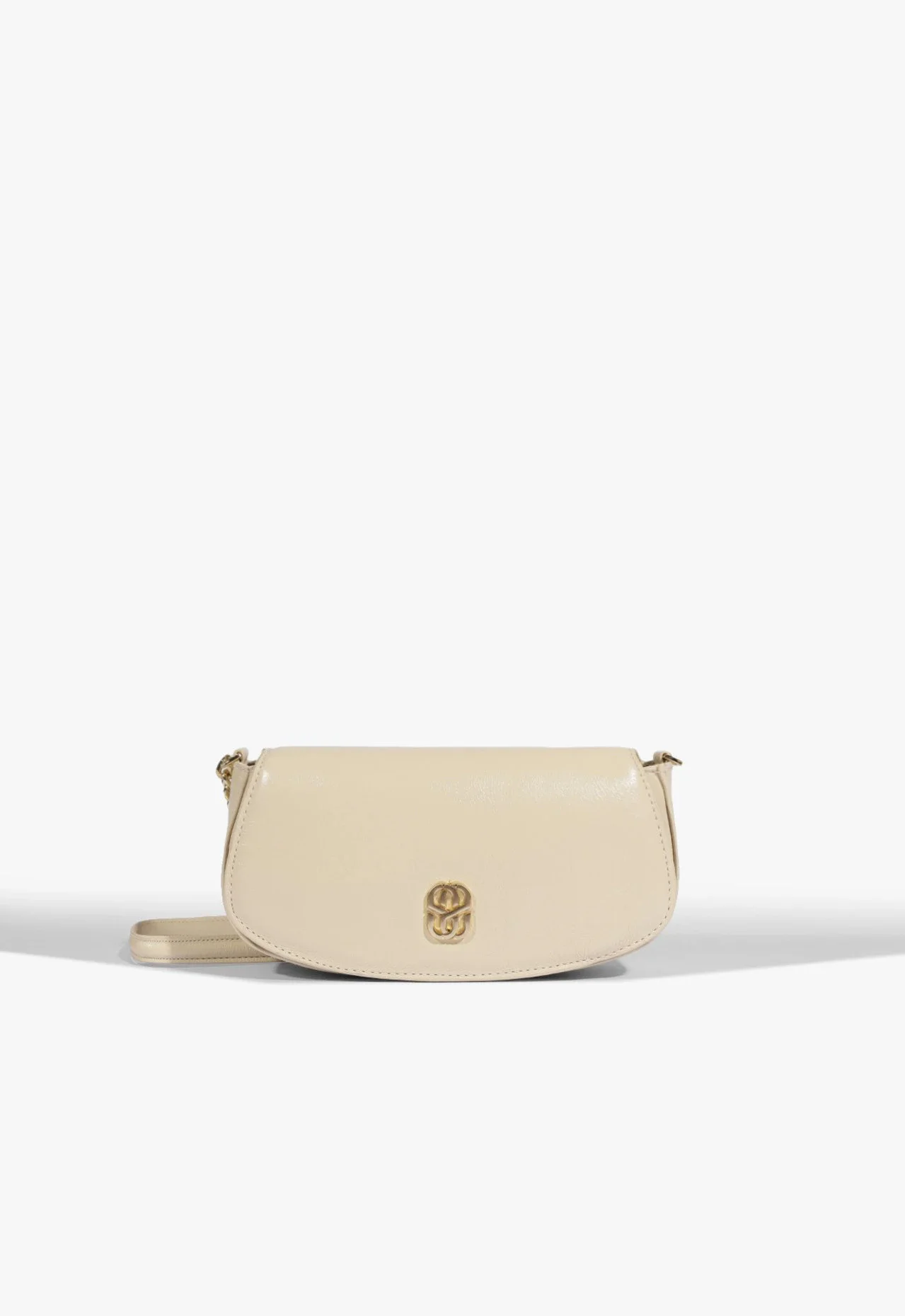 Bolsa Tiracolo Bella Pequena Couro Nude