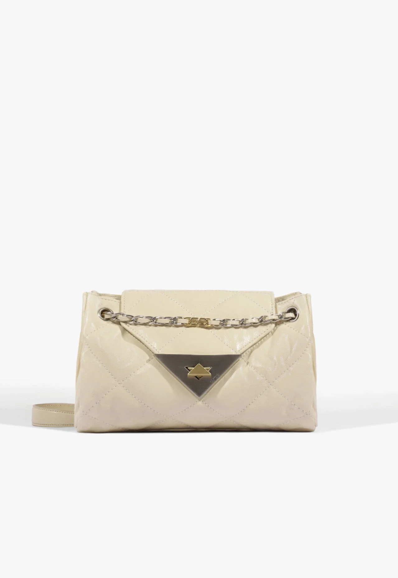 Bolsa Média S95 Couro Branca