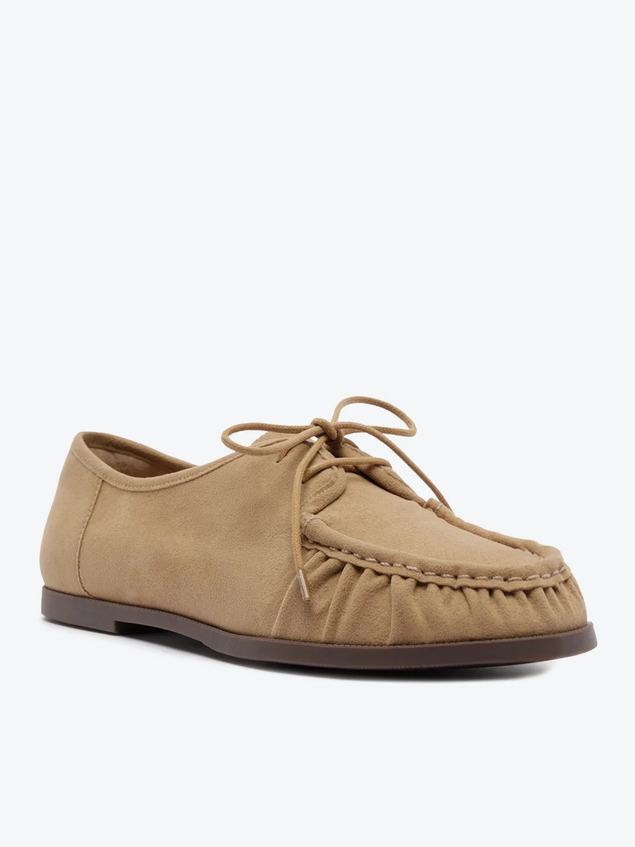 Mocassim Tradicional Com Amarração Bege