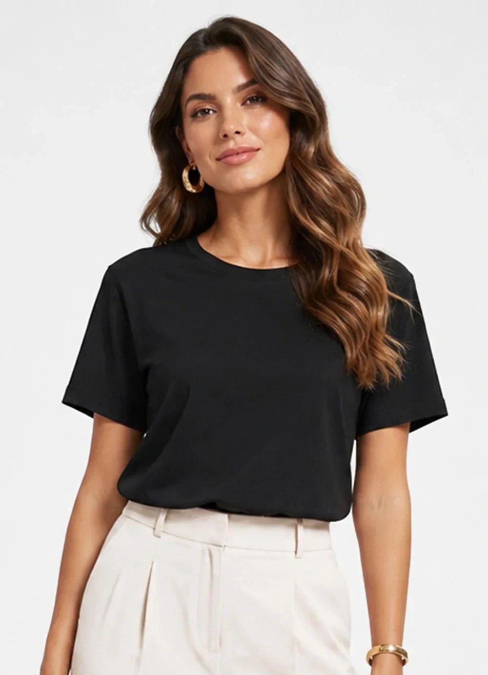 Rovitex - Blusa Feminina em Malha Visco Premiere Preto