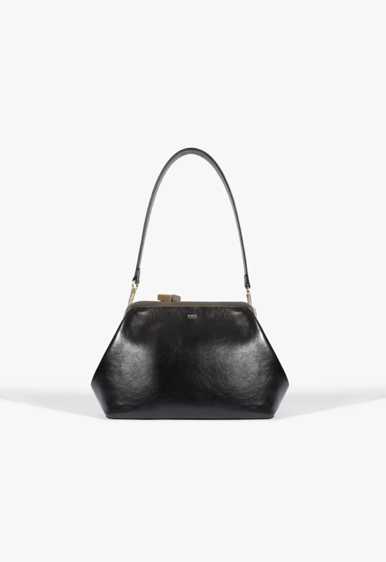Bolsa Maxi Clutch Soho Couro Preto