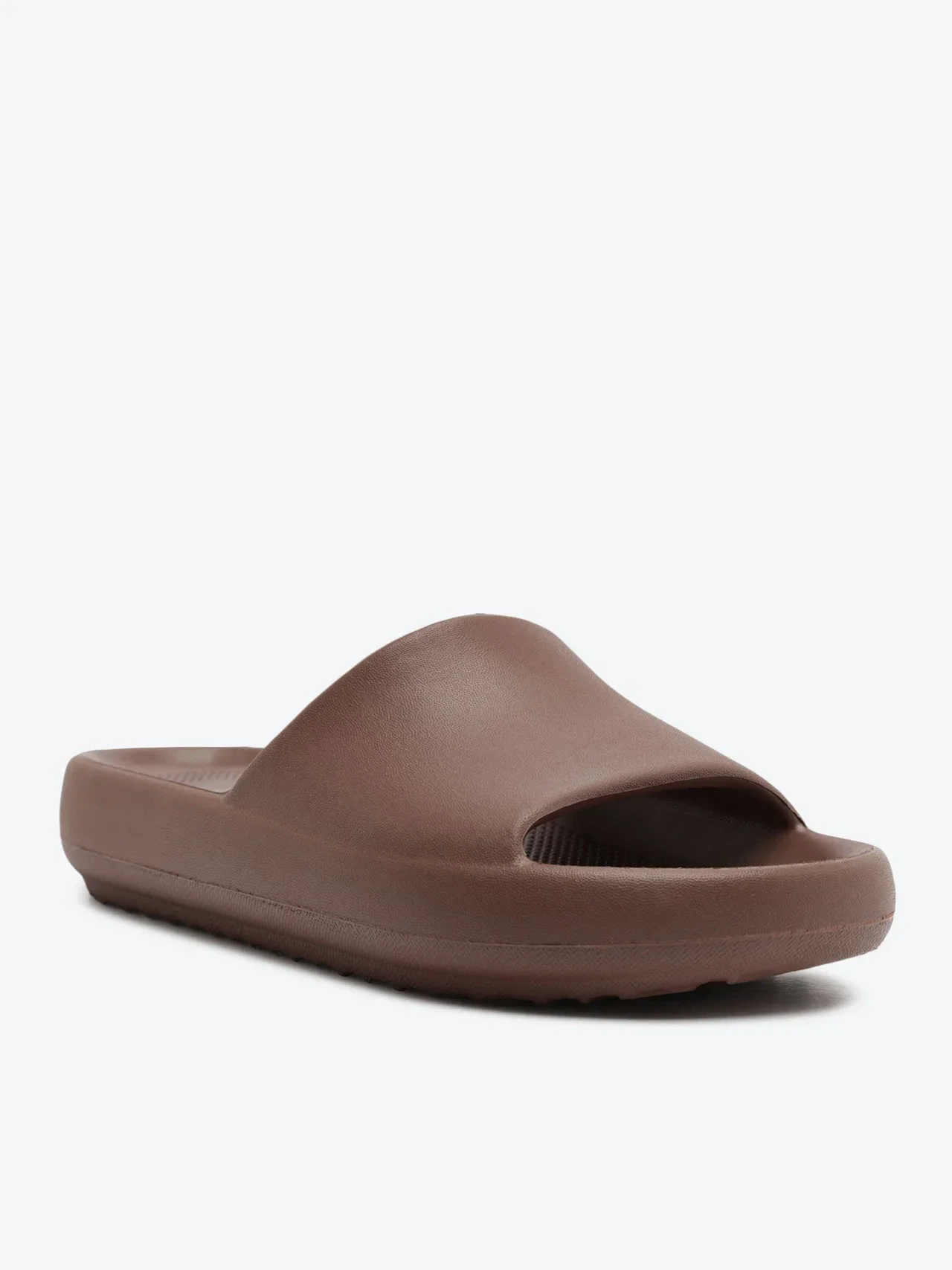 Chinelo Nuvem Liso Marrom Cinnamon