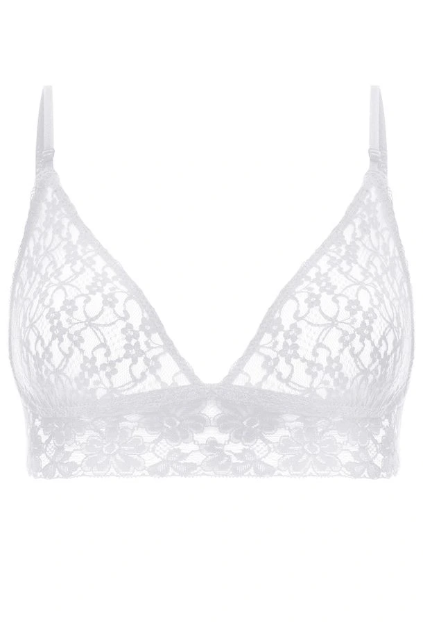 Sutiã Triângulo Renda Sweet Lace Branco