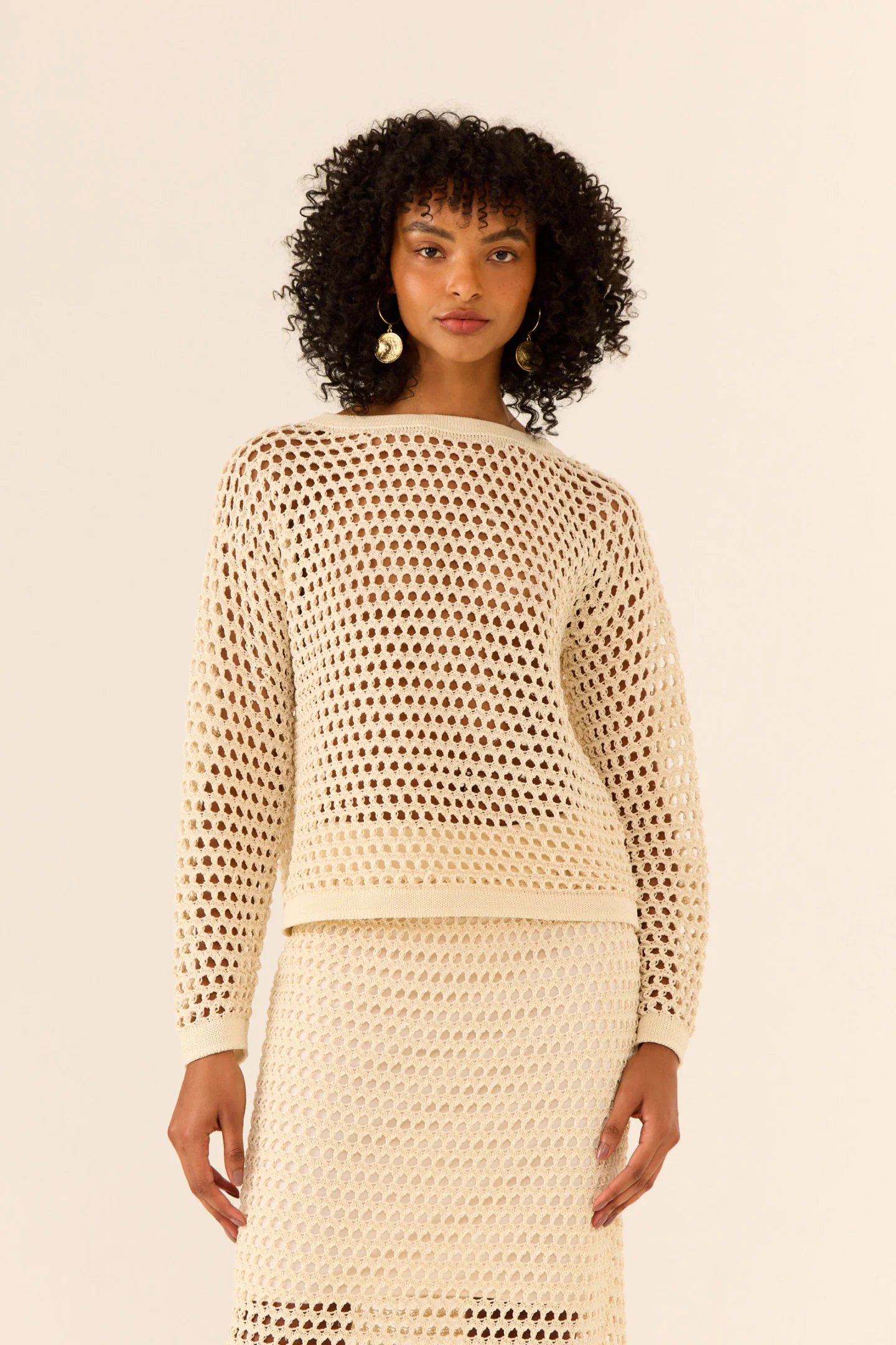 Blusa Tricot Ponto Telado