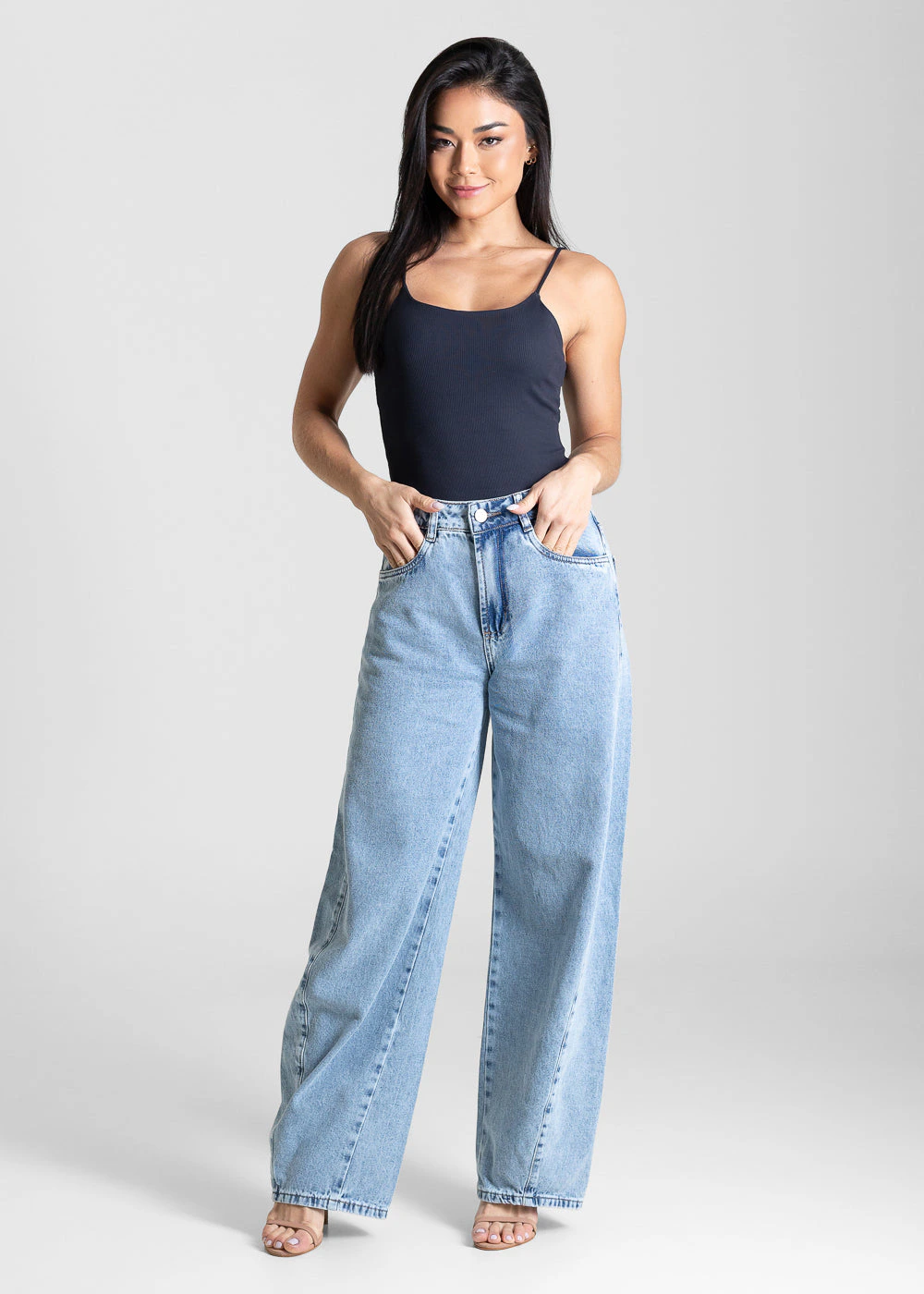 Calça Jeans Sawary Barrel - 283790 AZUL