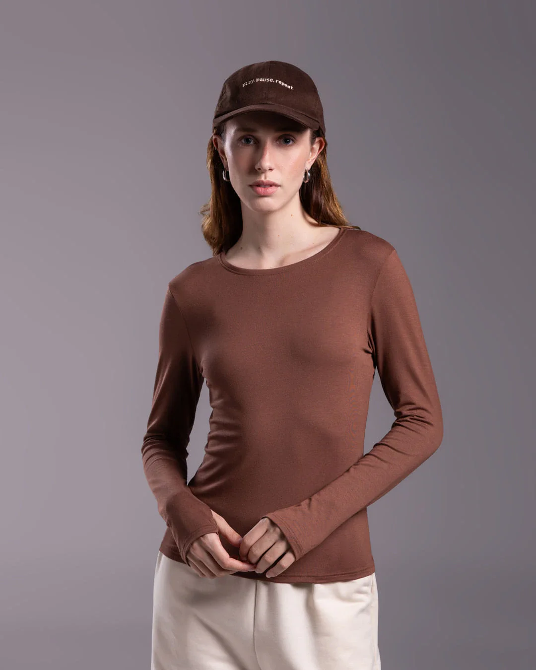 Tech T-Shirt Modal Manga Longa Feminina - BASICAMENTE