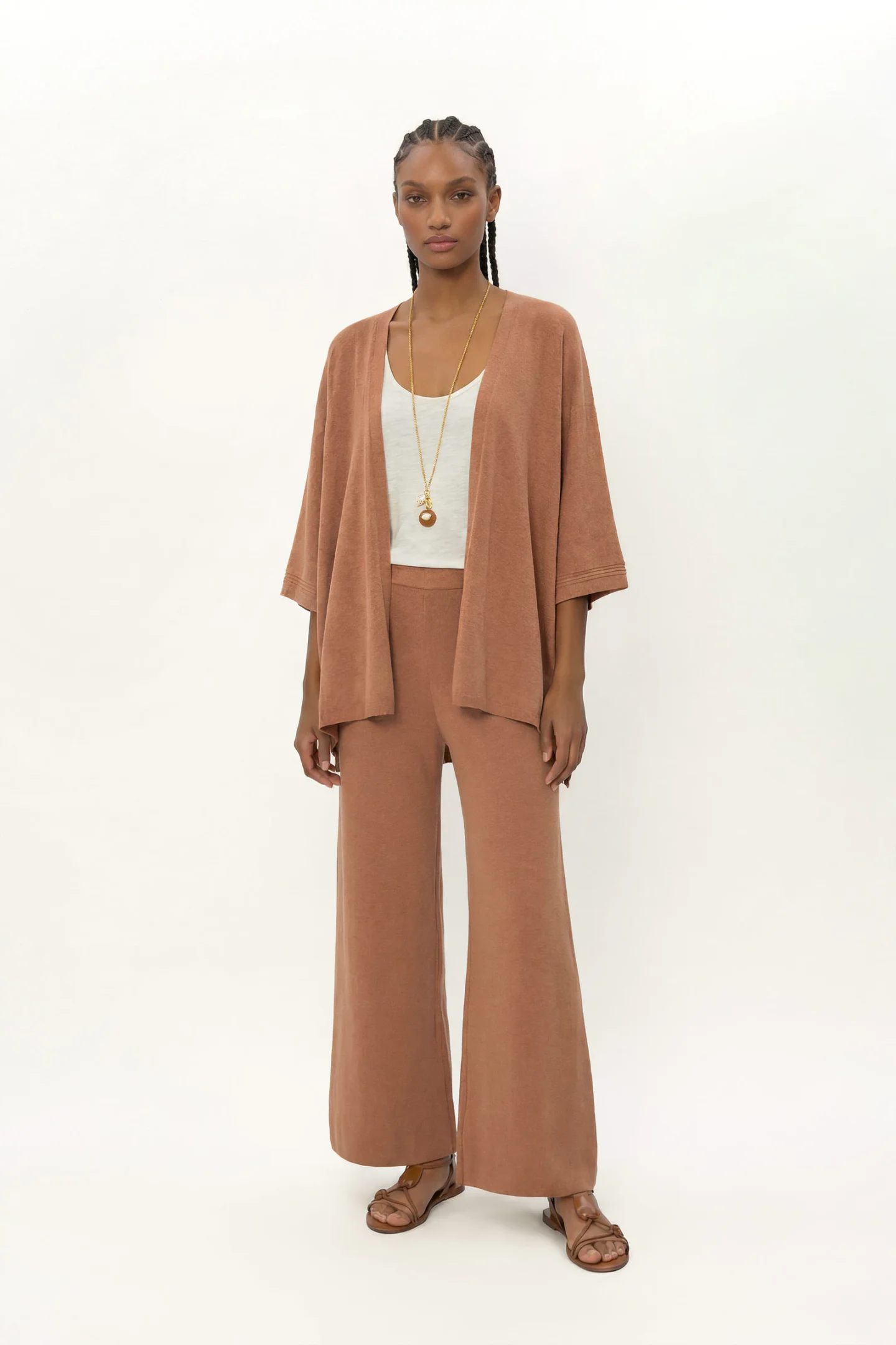 Calça Tricot Ampla