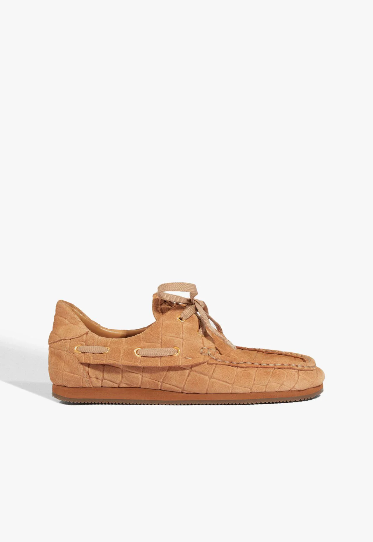 Mocassim Sam Boat Camurça Marrom