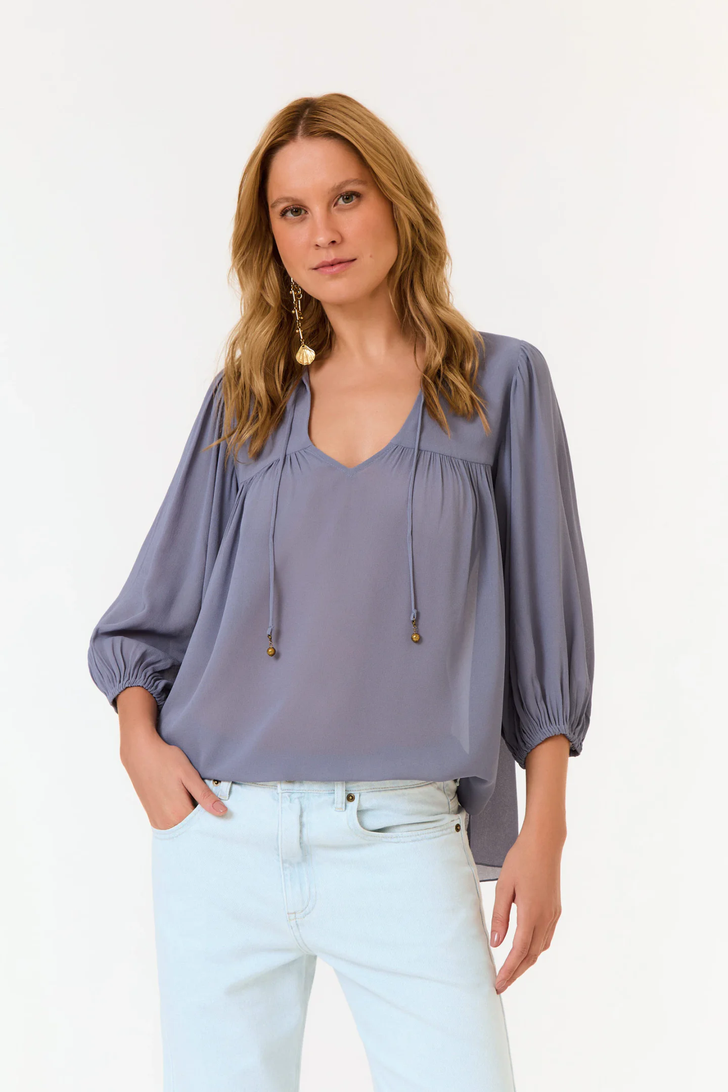 Blusa Manga Três Quartos Ggt