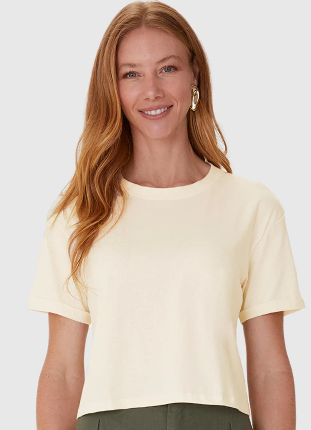 Malwee - Blusa Box em Malha Off White