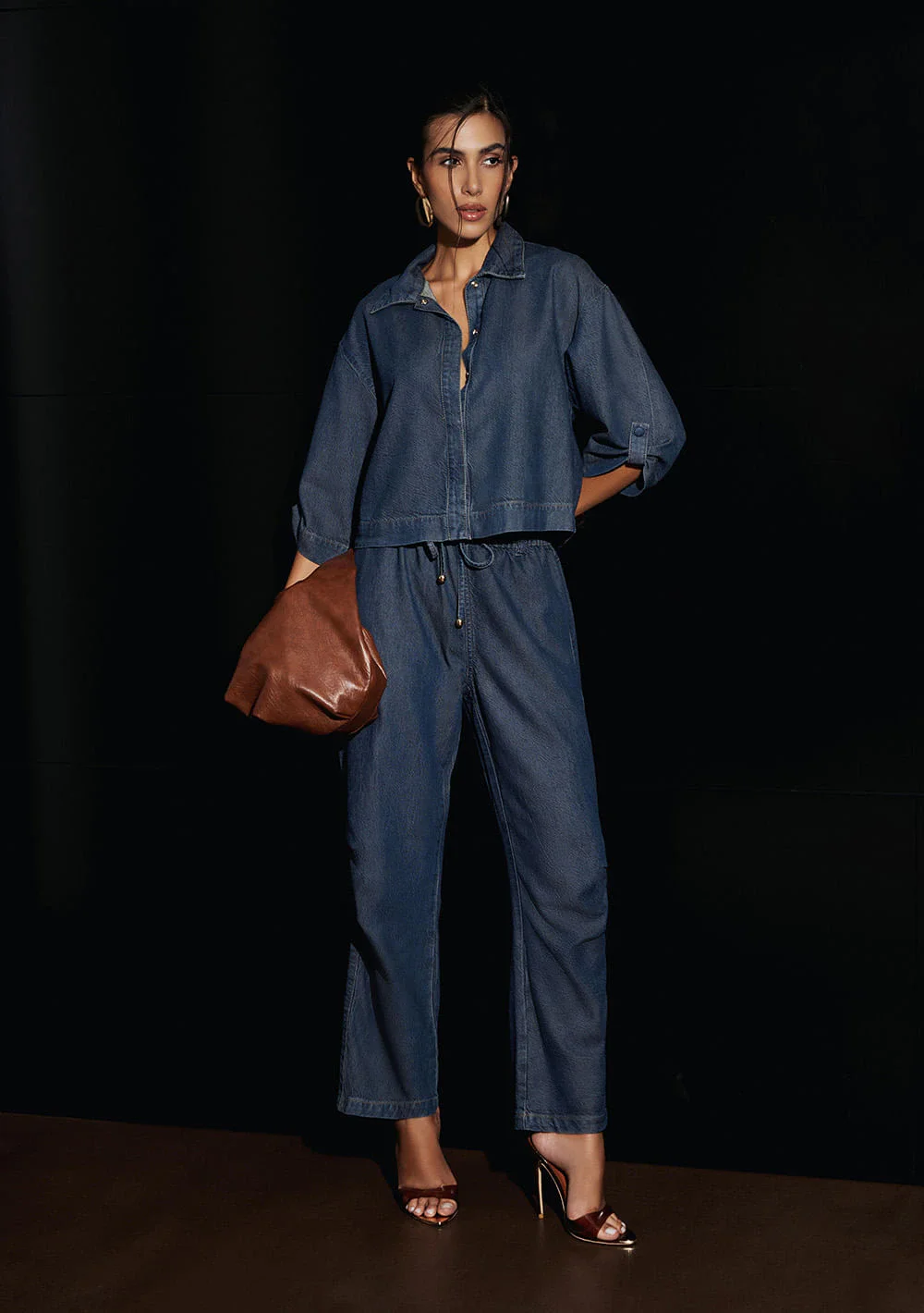 Calca Jeans Reta Porto Azul