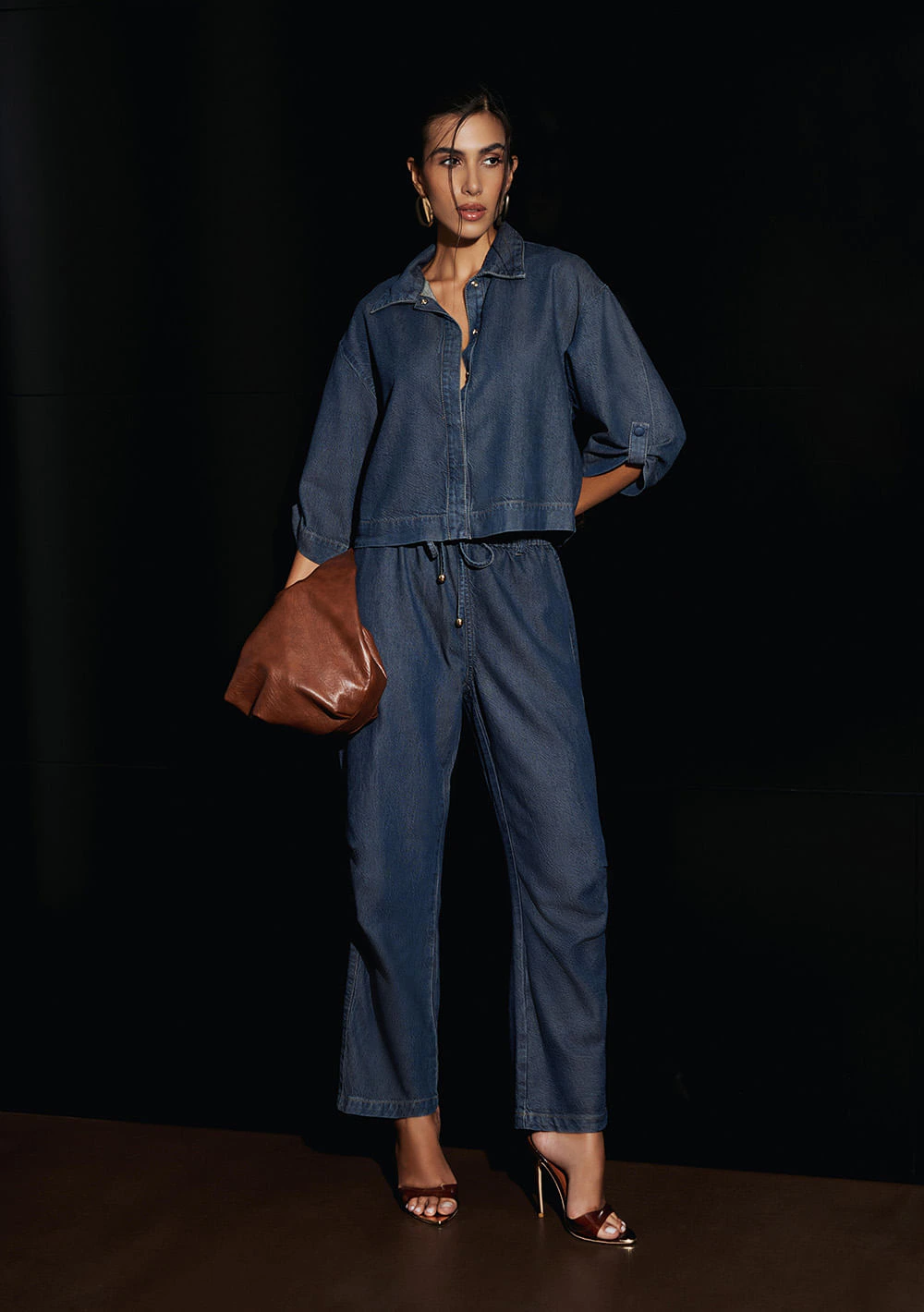 Calca Jeans Reta Porto Azul