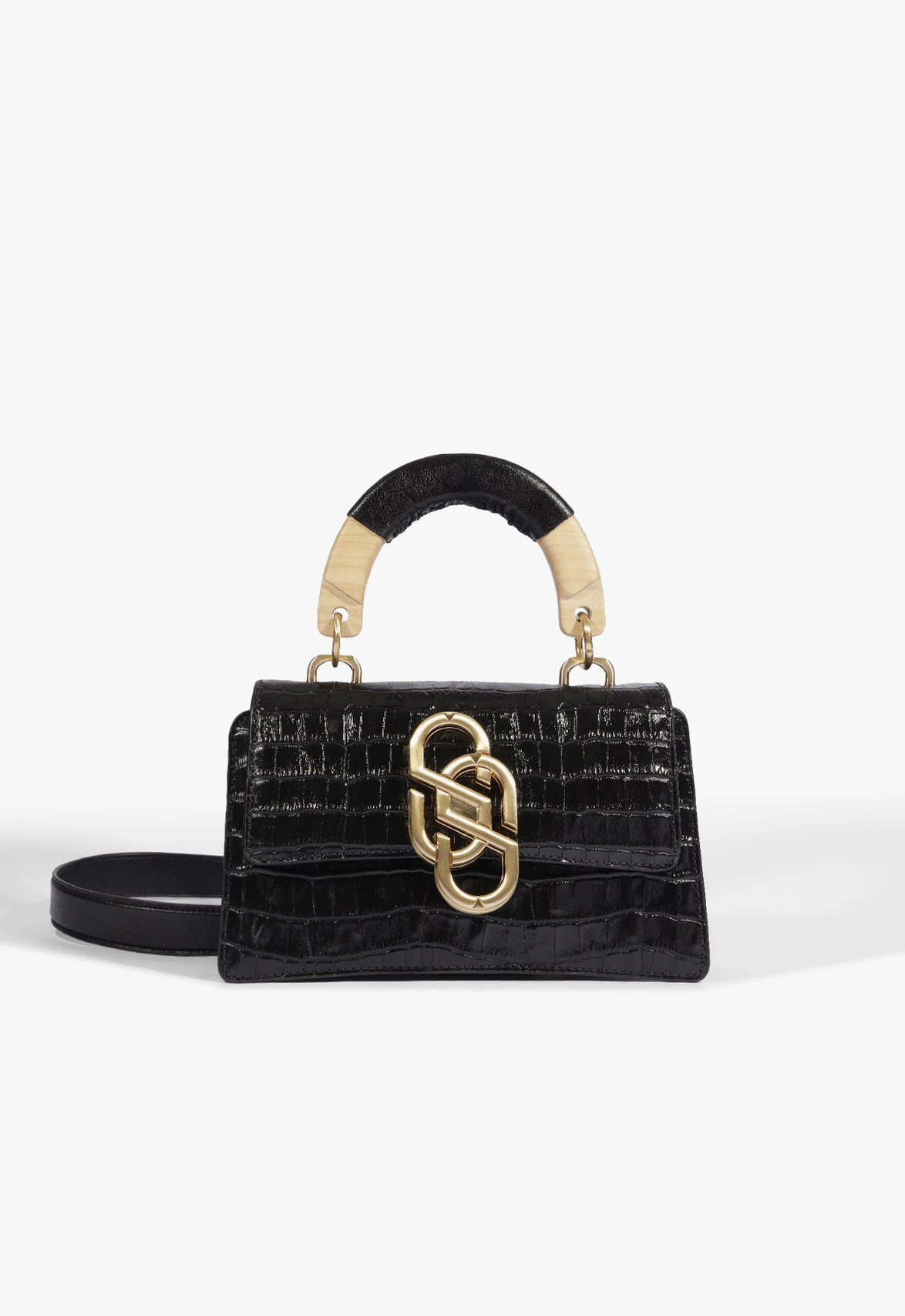 Bolsa Soul Média Couro Preta