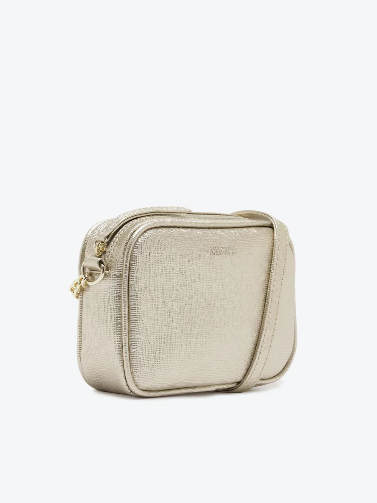 Bolsa Tiracolo Pequena Essencial Dourada