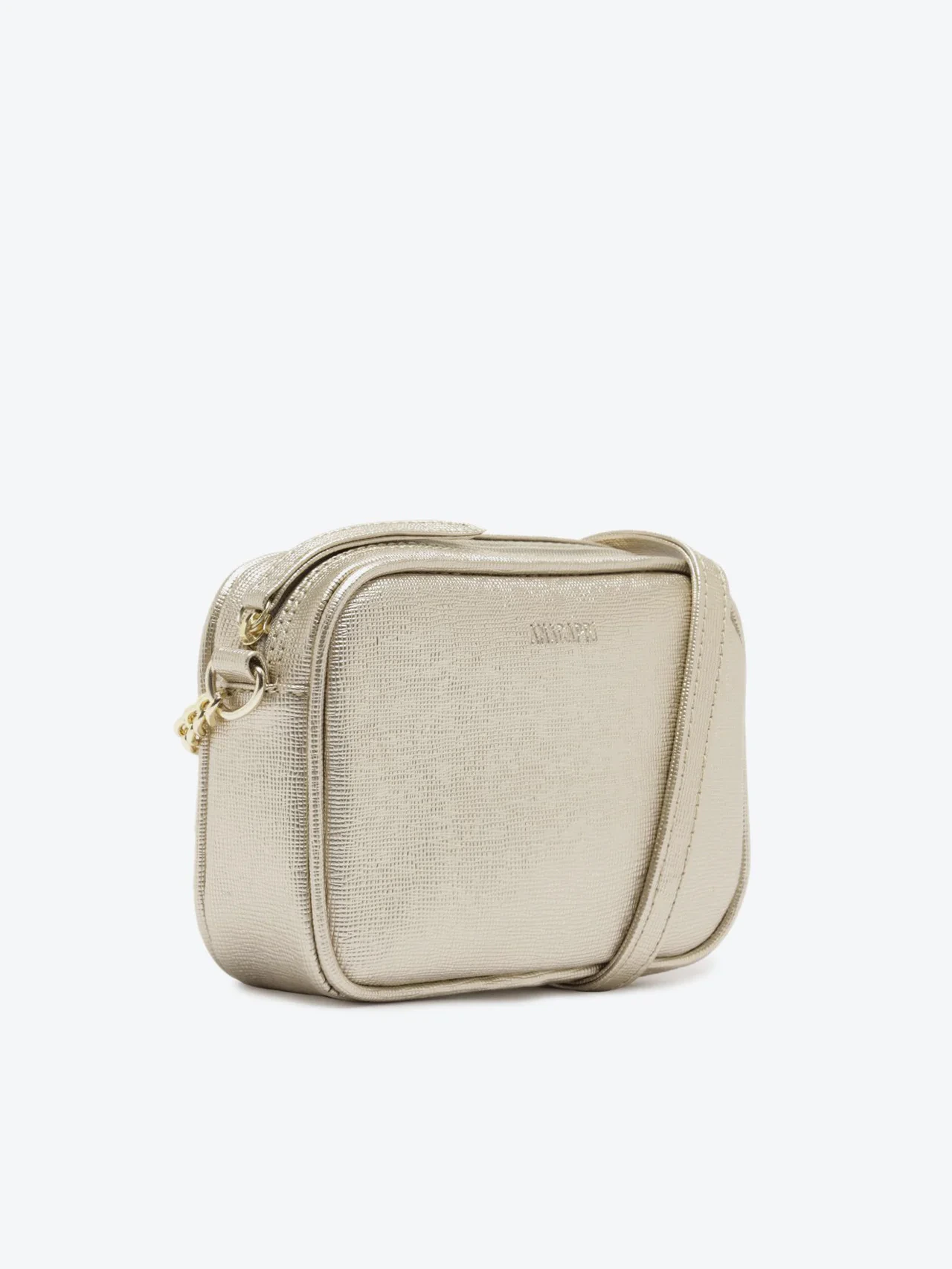 Bolsa Tiracolo Pequena Essencial Dourada