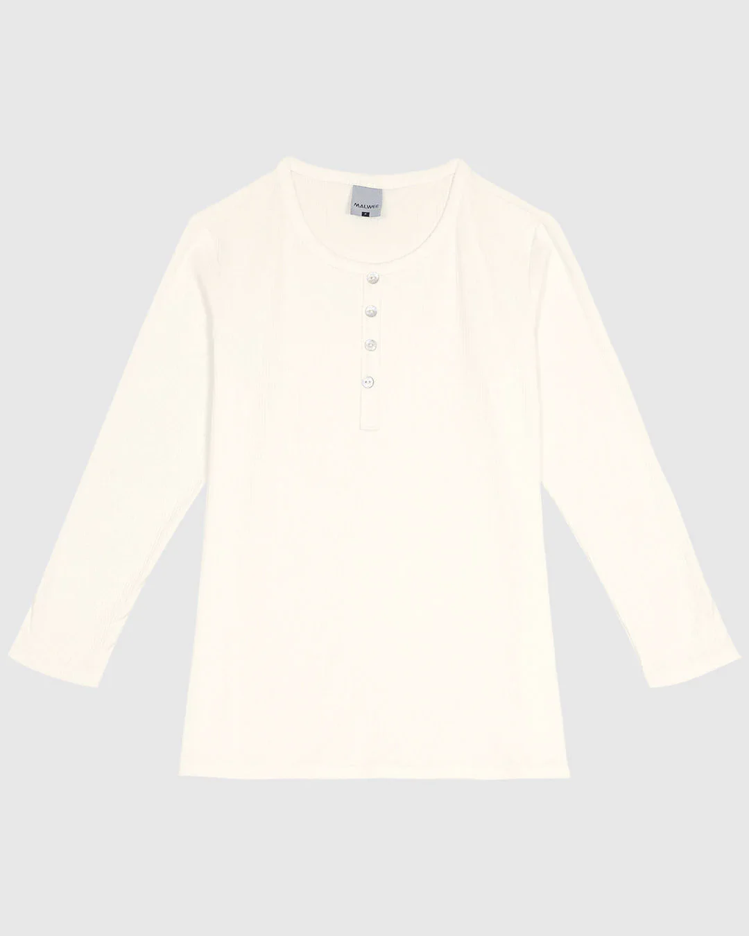 Blusa Feminina Botões Frontais Manga 3/4 Em Malha Viscose Canelada