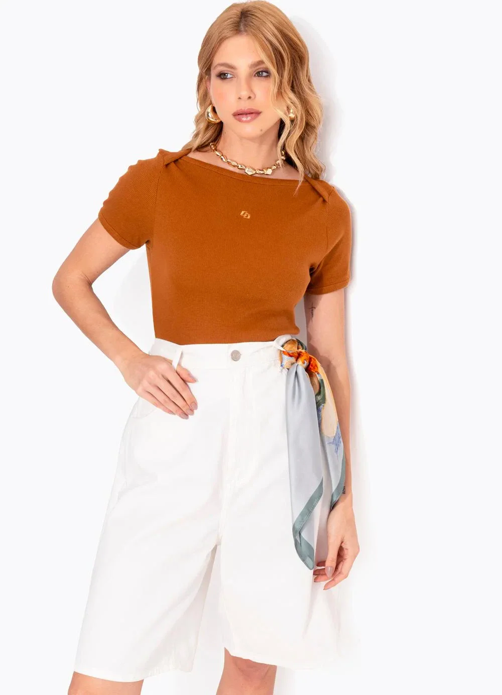 Colcci - Blusa Marrom